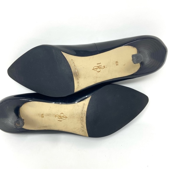 COLE HAAN Black Patent Leather Pumps 3 Inch Heels Classic Career - Picture 4 of 9